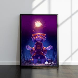 OneShot Artwork | OneShot Print | Gaming Artwork | Video Game Poster | Video Game Print | Wall Decor Poster | Gaming Decor