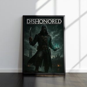 Dishonored Poster | Corvo Attano Artwork | High Quality Prints | Gaming Poster Artworks | Video Game Poster | Wall Decor | Gamer Gifts