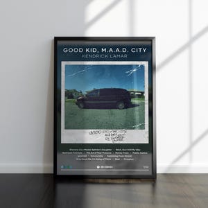 Kendrick Lamar Poster | good kid, m.A.A.d. city Print | Album Poster | 4 Colors | Album Poster Prints | Wall Decor Poster | Album Covers |