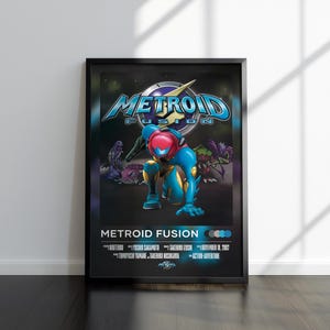 Metroid Fusion Poster | Metroid Fusion Print | Gaming Poster | Video Game Poster | Video Game Print | Wall Decor Poster | Gaming Decor