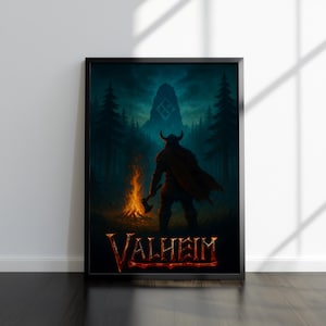 Valheim Poster | Valheim Artwork | High Quality Prints | Gaming Poster Artworks | Video Game Poster | Wall Decor Poster | Gamer Gifts