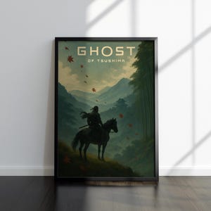 Ghost of Tsushima Poster | Jin Sakai Artwork | High Quality Prints | Gaming Poster Artworks | Video Game Poster | Wall Decor | Gamer Gifts