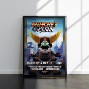 Ratchet and Clank Poster | Ratchet and Clank Print | Gaming Poster | Video Game Poster | Video Game Print | Wall Decor Poster | Gaming Decor
