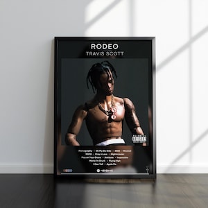 Travis Scott Poster | Rodeo Print | Album Poster | 4 Colors | Album Poster Prints | Wall Decor Poster | Album Covers | Room Decor
