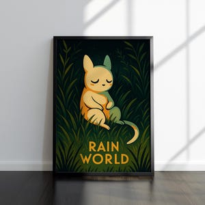 Rain World Artwork | Rain World Print | Gaming Artwork | Video Game Poster | Video Game Print | Wall Decor Poster | Gaming Decor