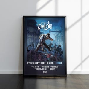 Project Zomboid Poster | Project Zomboid Print | Gaming Poster | Video Game Poster | Video Game Print | Wall Decor Poster | Gaming Decor