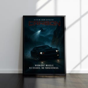 Need for Speed: Carbon Poster | NFS Artwork | High Quality Print | Gaming Poster Artworks | Video Game Poster | Wall Decor | Gamer Gift
