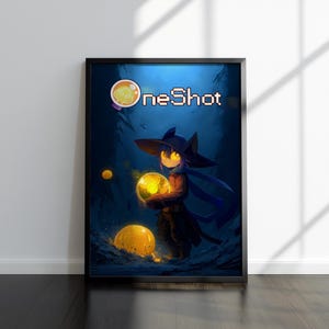 OneShot Artwork 2 | OneShot Print | Gaming Artwork | Video Game Poster | Video Game Print | Wall Decor Poster | Gaming Decor