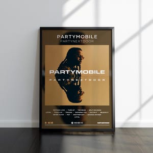 Partynextdoor Poster | Partymobil Druck | Album-Poster | 4 Farben | Album Poster Drucke | Wall Decor Poster | Album-Cover | Raumdekor