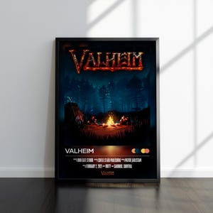 Valheim Poster | Valheim Print | Gaming Poster | Video Game Poster | Video Game Print | Wall Decor Poster |