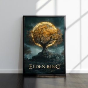 Elden Ring Kunstwerk | Elden Ring Print | Gaming Kunstwerk | Videospiel Poster | Videospiel Druck | Wall Decor Poster | Gaming Dekor