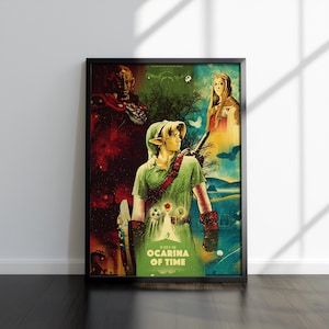 The Legend of Zelda: Ocarina of Time Poster | Zelda Artworks | Gaming Artworks | Video Game Poster | Wall Decor Poster | Poster Gift