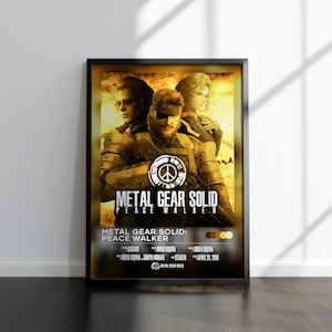 Metal Gear Solid Peace Walker Poster | Metal Gear Solid Print | Gaming Poster | Video Game Poster | Video Game Print | Wall Decor Poster