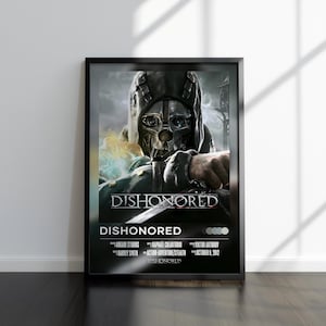 Dishonored Poster | Dishonored Print | Gaming Poster | Video Game Poster | Video Game Print | Wall Decor Poster | Gaming Decor | Gaming Gift