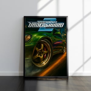 Need for Speed: Underground 2 Poster | NFS Artwork | High Quality Print | Gaming Poster Artworks | Video Game Poster | Wall Art | Gamer Gift