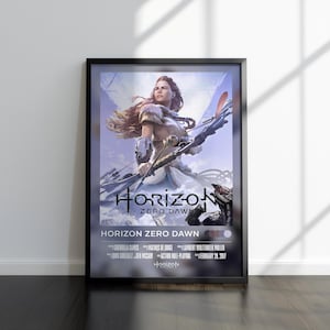 Horizon Zero Dawn Poster | Horizon Zero Dawn Print | Gaming Poster | Video Game Poster | Video Game Print | Wall Decor Poster | Gaming Decor