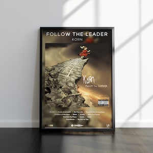 Korn Poster | Follow the Leader Print | Album Poster | 4 Colors | Album Poster Prints | Wall Decor Poster | Album Covers | Room Decor