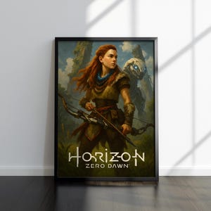 Horizon Zero Dawn Poster | Aloy Artwork | High Quality Prints | Gaming Poster Artworks | Video Game Poster | Wall Decor Poster | Gamer Gifts