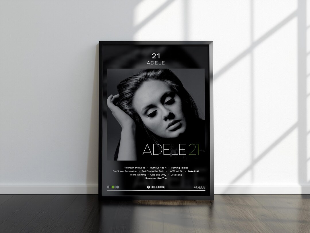 Adele Poster | 21 Print | Album Poster | 4 Colors | Album Poster Prints ...
