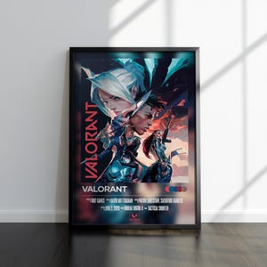 Valorant Poster | Valorant Print | Gaming Poster | Video Game Poster | Video Game Print | Wall Decor Poster |