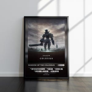 Shadow of the Colossus Poster Print | Gaming Poster | Video Game Poster | Video Game Print | Wall Decor Poster | Gaming Decor | Gaming Gift