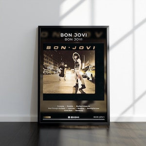 Bon Jovi Poster | Bon Jovi Print | Album Poster | 4 Colors | Album Poster Prints | Wall Decor Poster | Album Covers | Room Decor