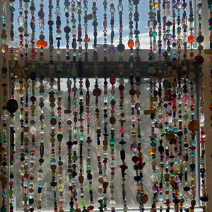 Handmade Rainbow Beaded Curtains (8 strands) afbeelding 4
