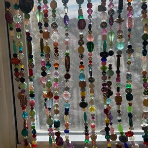 Handmade Rainbow Beaded Curtains (8 strands) afbeelding 5