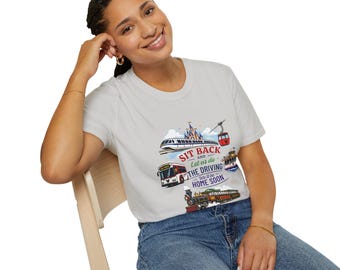 Disney Transportation T-Shirt | Disney Parks Monorail Skyliner Train Tram Inspired T-Shirt