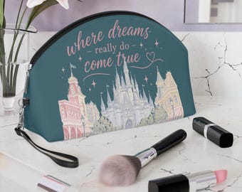 Wo Träume wahr werden Kosmetiktasche | Schloss Skyline Armband