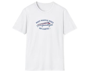 Most Magical Rides on Earth T-Shirt | Vintage Monorail Cable Car Tram Design