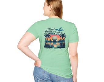 World Showcase Lagoon T-Shirt | Retro Sunset Epcot