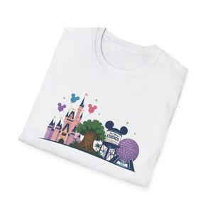 4 Parks , 1 World T-Shirt | Walt Disney World T-Shirt image 2