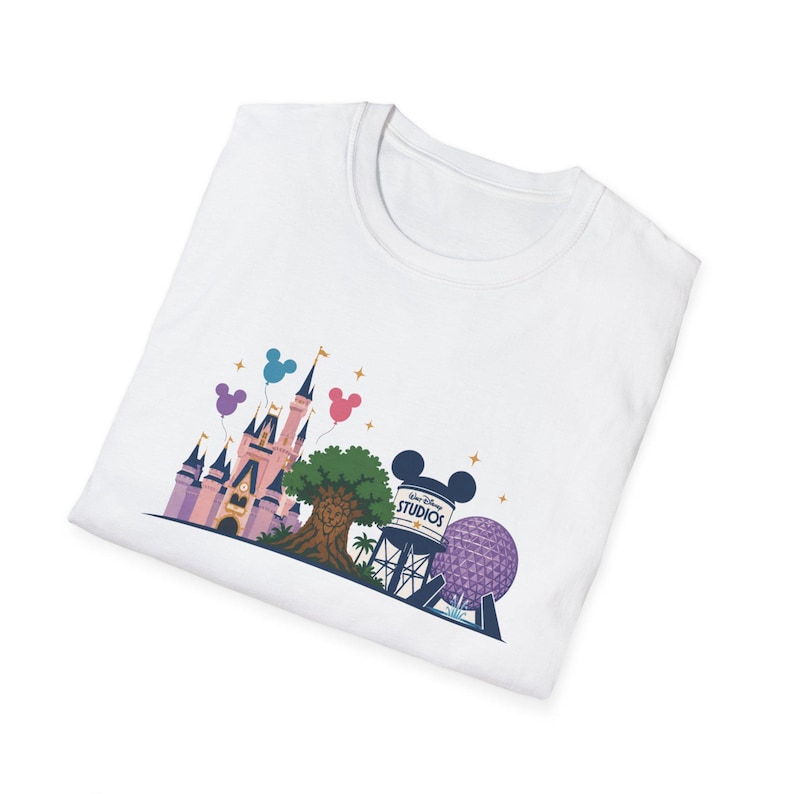 4 Parks , 1 World T-Shirt | Walt Disney World T-Shirt image 2