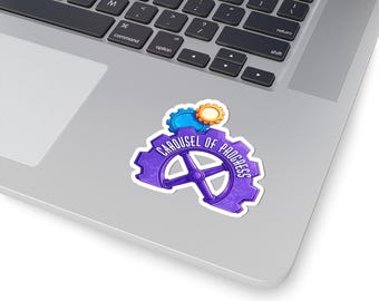 Carousel of Progress gear sticker | Kiss-cut Sticker