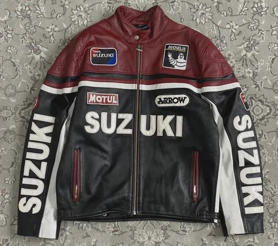 Biker Jacket Hayabusa Riding Jacket Suzuki Racing Suzuki Leather