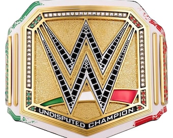 Réplica del cinturón de campeonato del torneo Clash in Italy 2026 - Accesorio decorativo de disfraz chapado en oro, réplica resistente de tamaño adulto