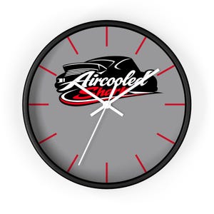 Aircooled Shark Logo Porsche Inspired Wall Clock