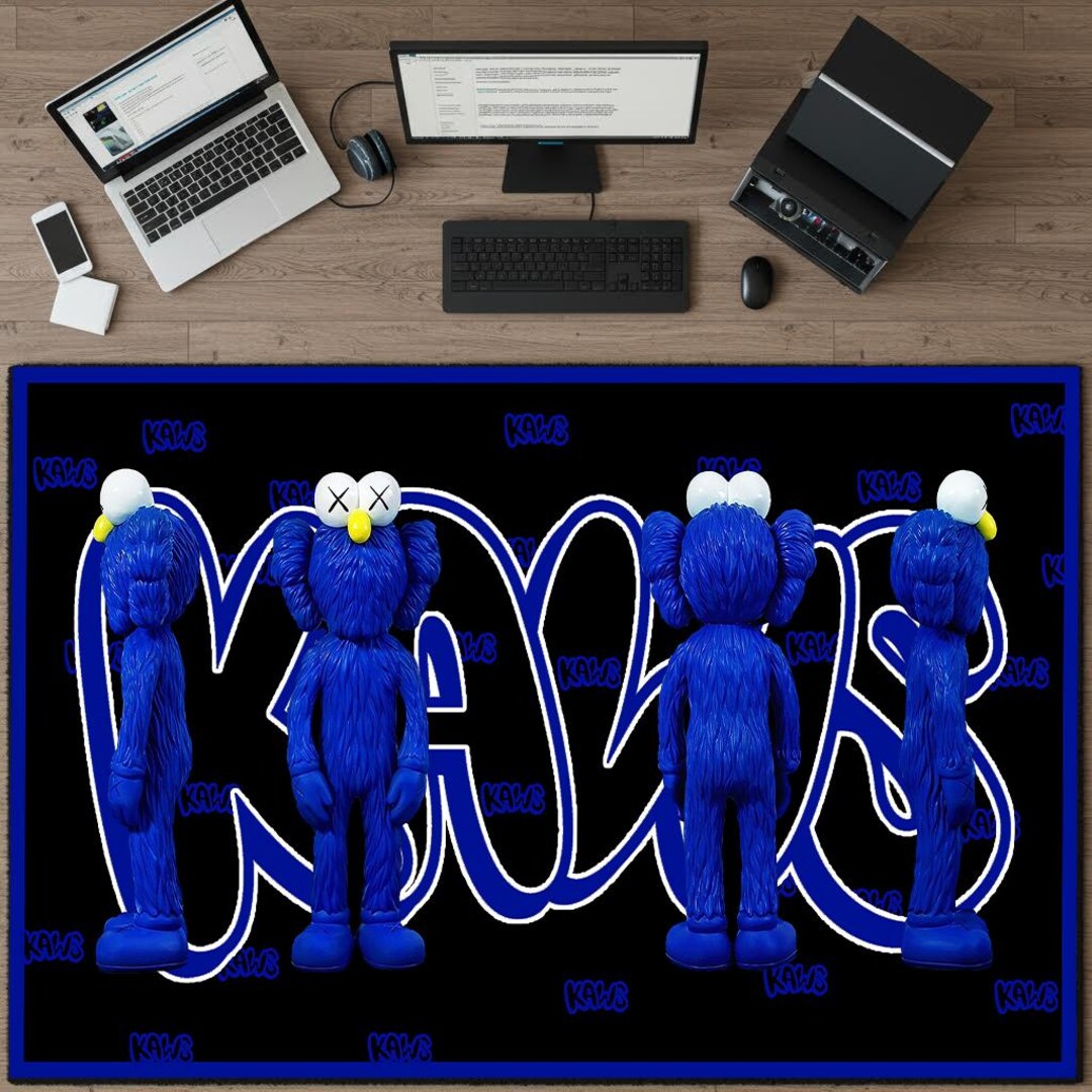 Kaws Rug Pink KAWS Rug, Designer Art Rug, Modern Home Decor - Etsy