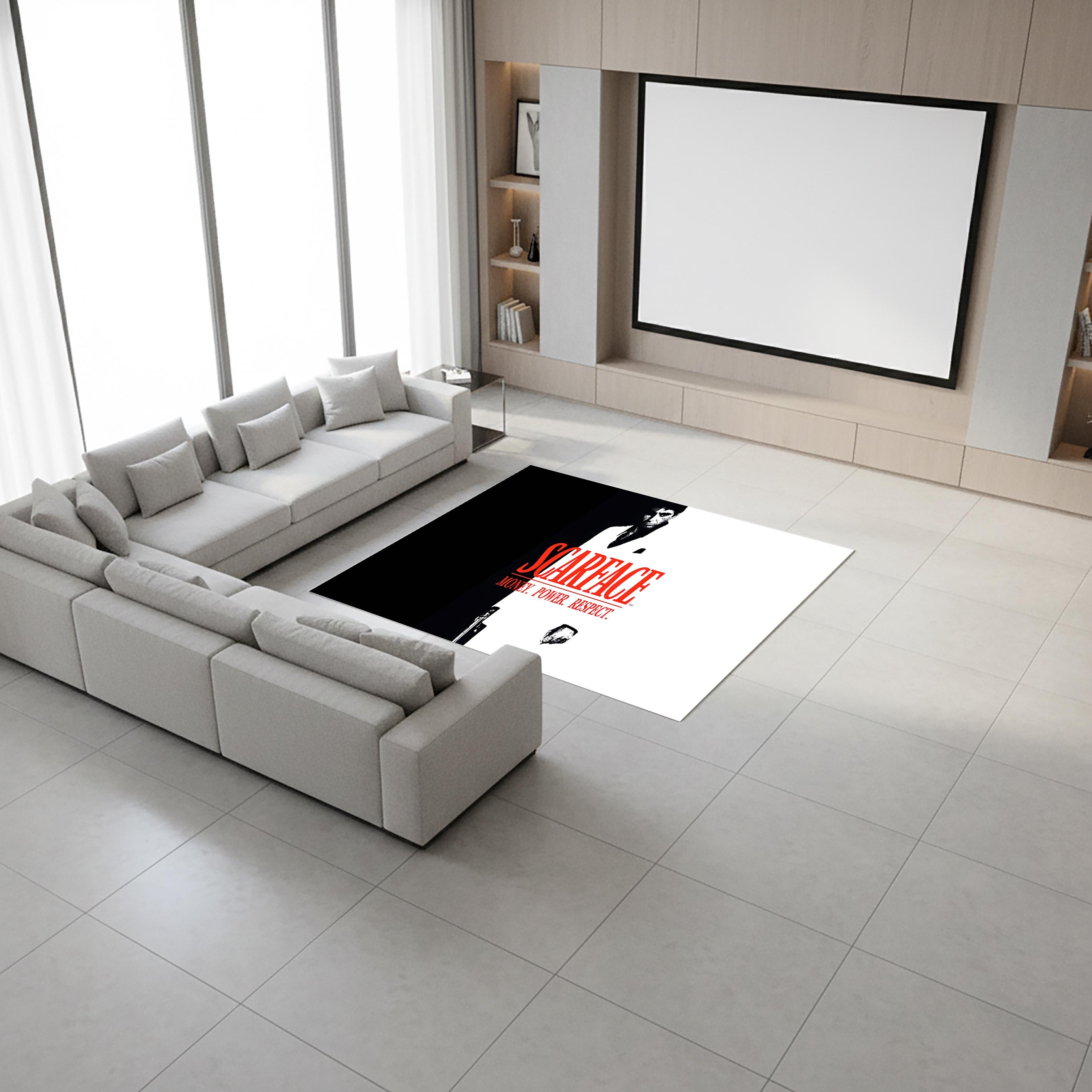 Tony Iro Rug Scarface Tony Montana Rug – Money Power Respect Film Noir Carpet - Etsy