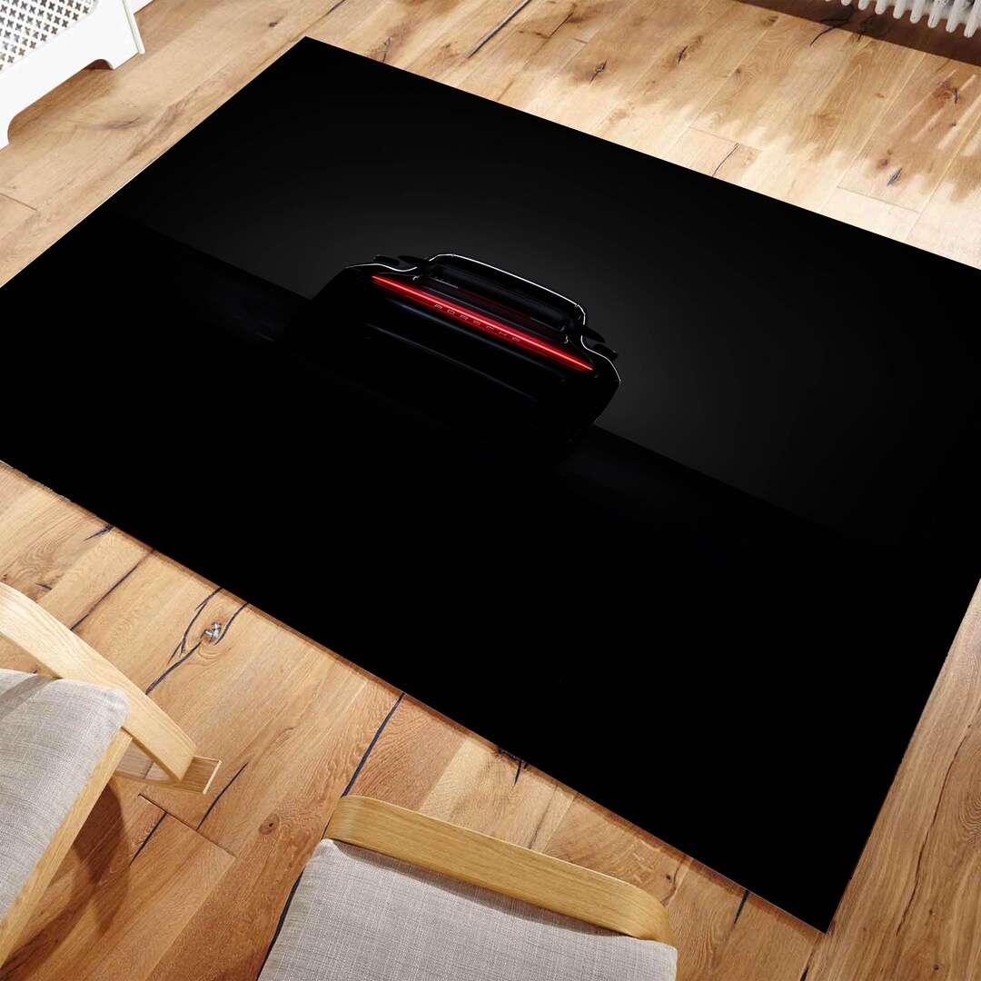 Car Rug Square Supercar Silhouette Rug, Velvet Automotive Floor Mat, Man Cave Decor - Etsy