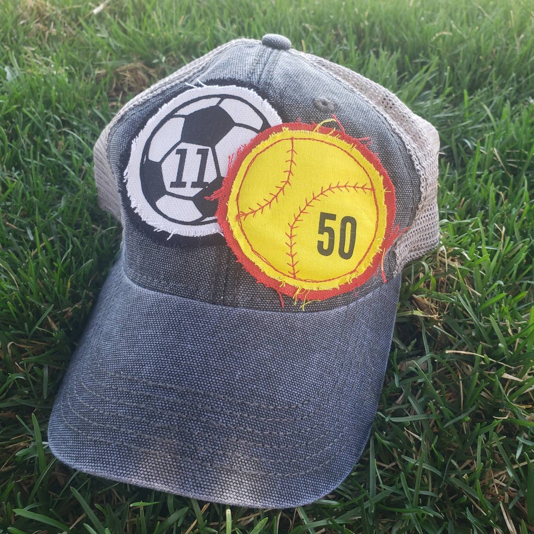 Custom Soccer and Softball Baseball Hat, Mama Softball Hat, Jersey