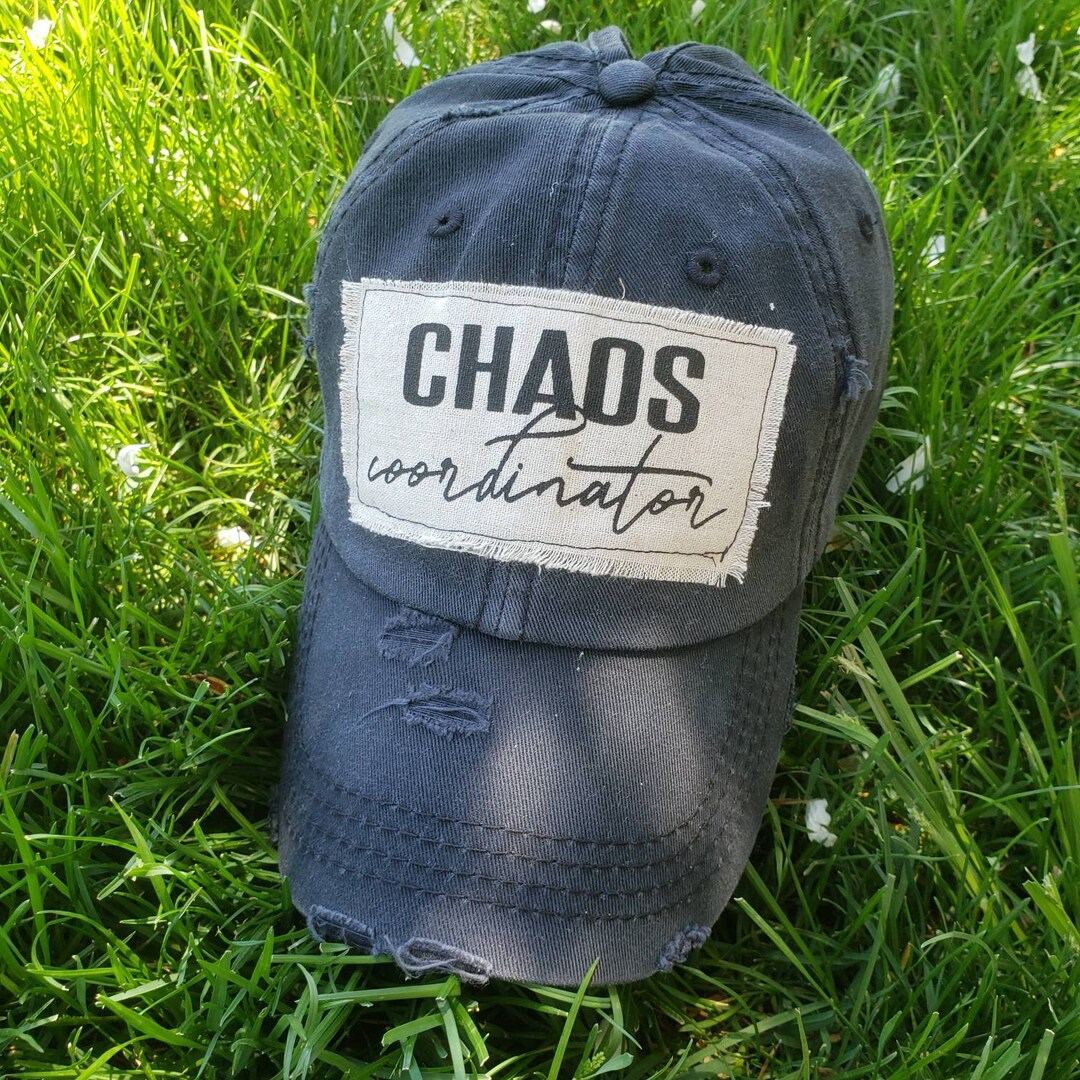 Chaos Coordinator Hat Top Knot Baseball Cap Mom Hat Funny Etsy