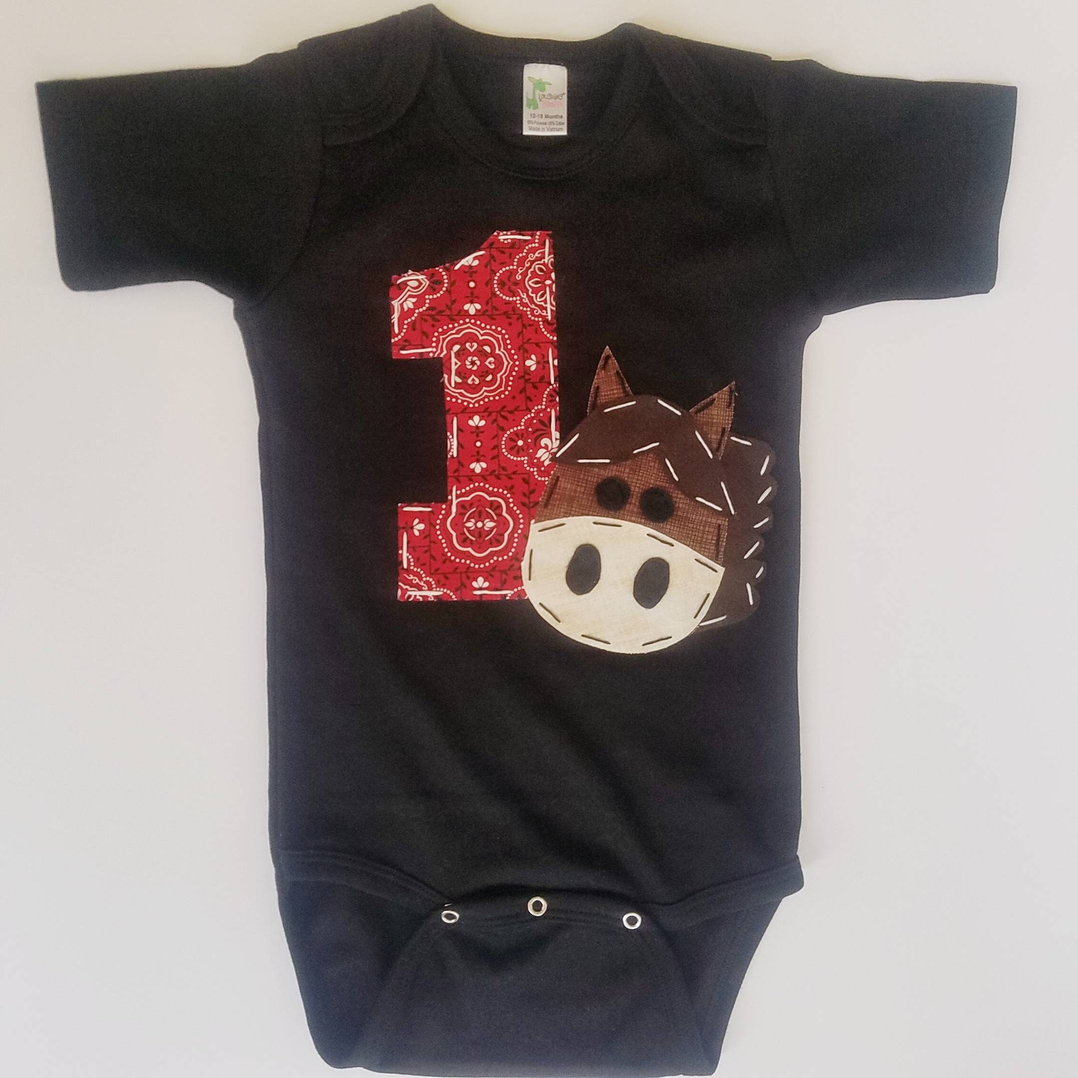 Barnyard Birthday Shirt One Horse 1st T Shirt Barn Yard Etsy