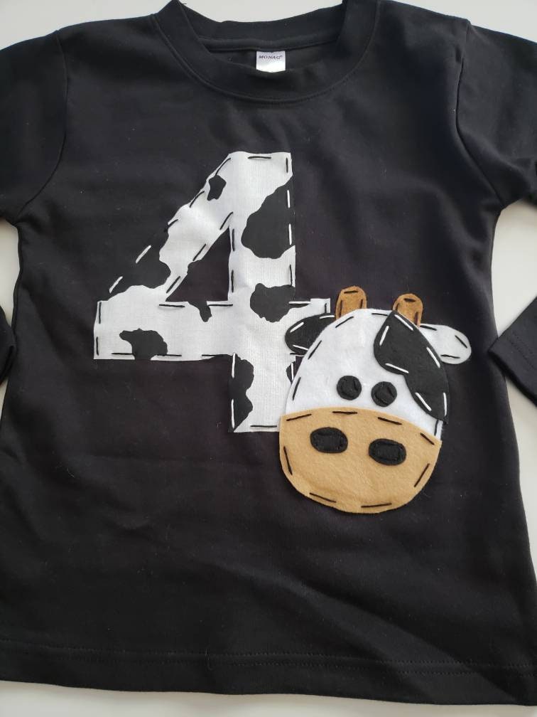 Barnyard Birthday Shirt 4th Birthday Horse Fourth Birthday Etsy