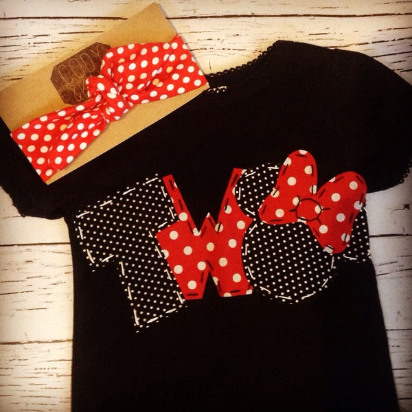 Minnie mouse birthday shirt, two, 2nd,Mickey mouse girl boy t shirt,