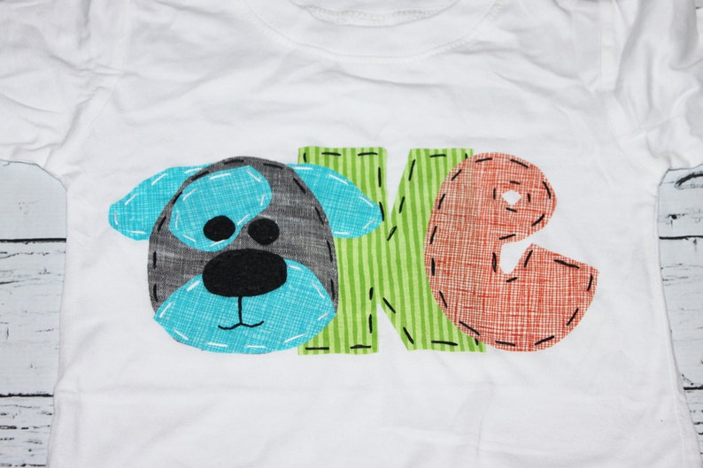 Puppy Birthday Shirt // One // 1st // Four Dog T Shirt Girl Etsy