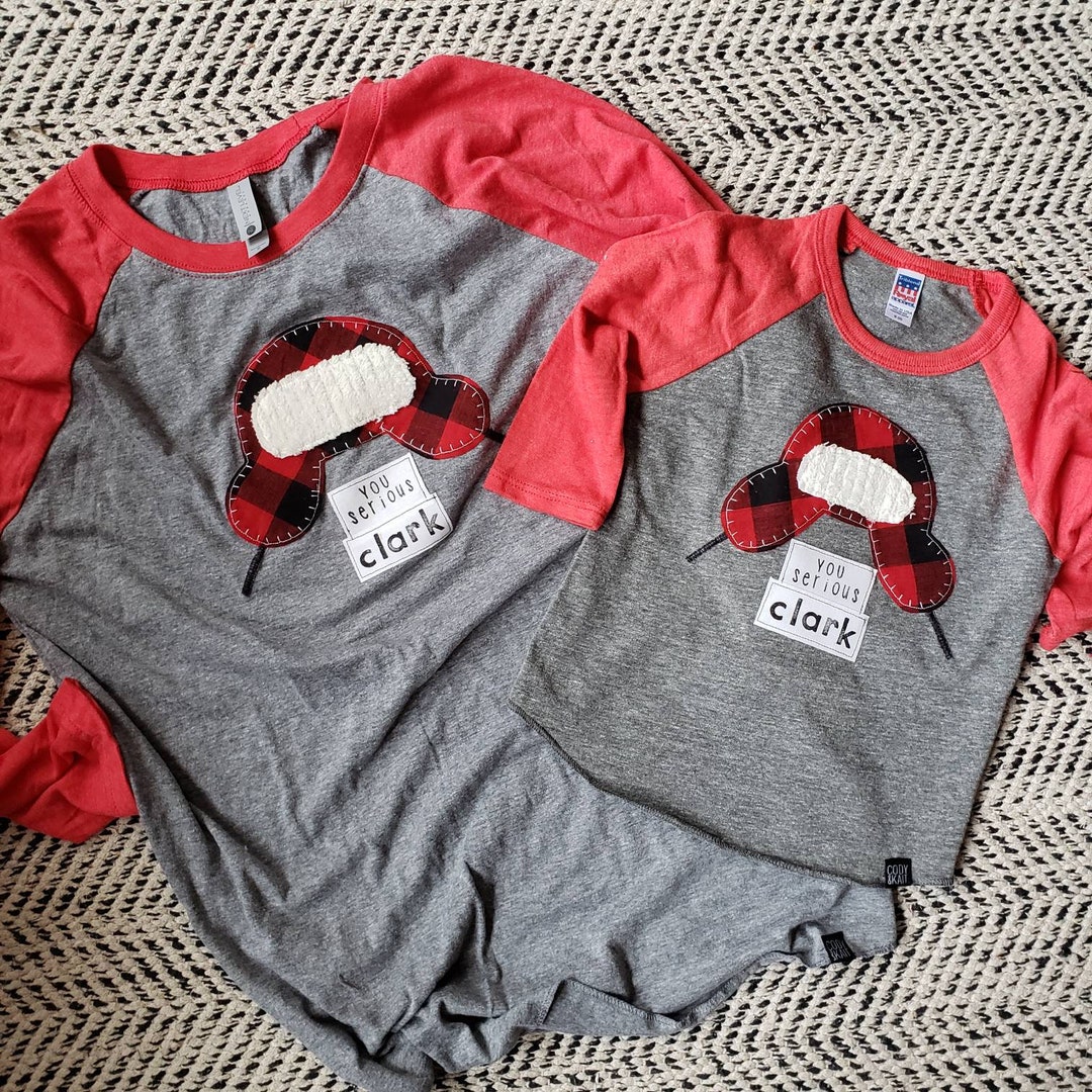 Matching Christmas Shirt For Family - You Serious Clark Plaid Printed Holiday Tee - View #8