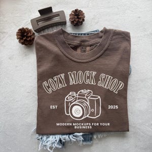 C1717 Espresso Mockup Flat lay Tshirt Mockup Comfort Colors Mockup cc1717 Espresso Folded Mockup Comfort Colors 1717 Espresso Shirt Folded