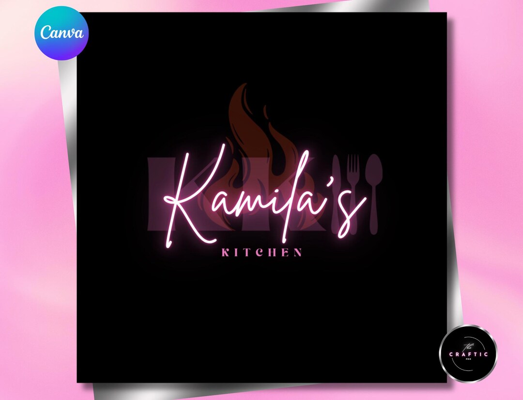 Edit Logo Kitchen Editable Kitchen Logo Design Bakery Logo Personalized Logo Maker DIY ...